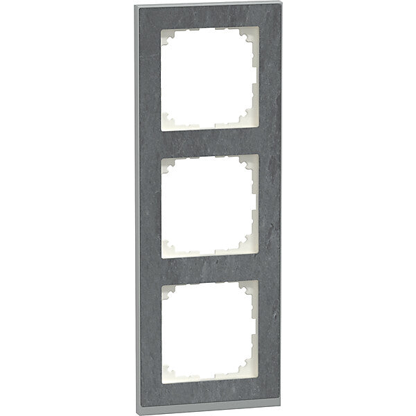 Merten Decor-Rahmen 3-fach Schiefer/aluminium MEG4030-3669